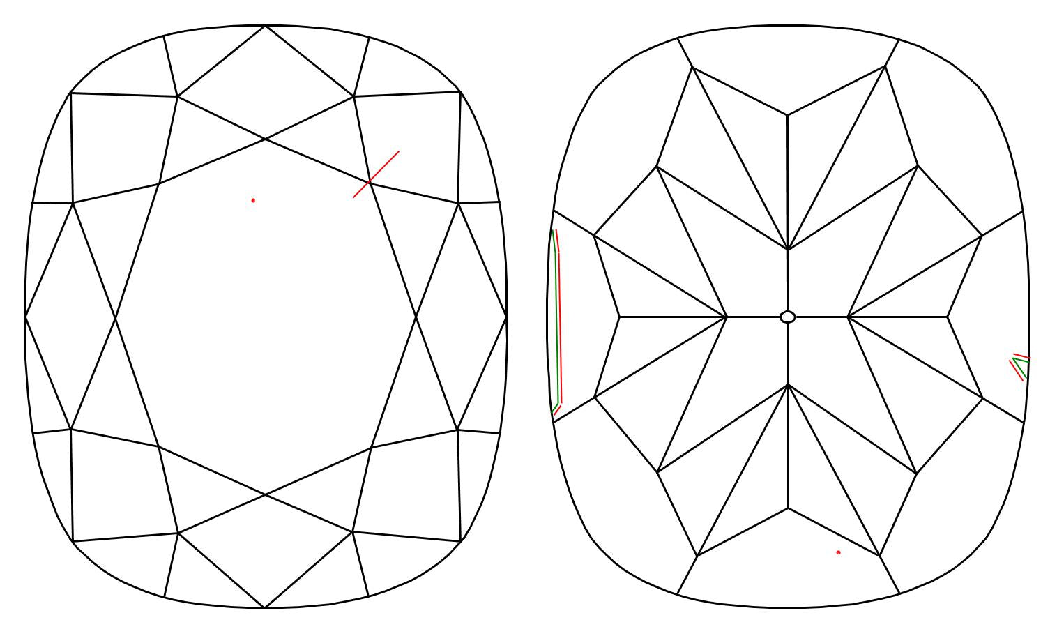 GIA 1.04 D-SI1 Cushion Diamond