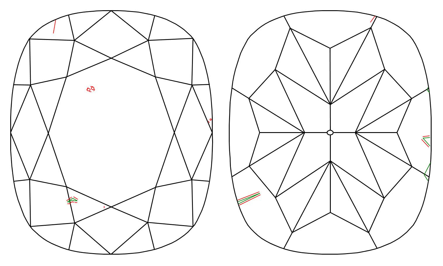 GIA 1 D-VS2 Cushion Diamond