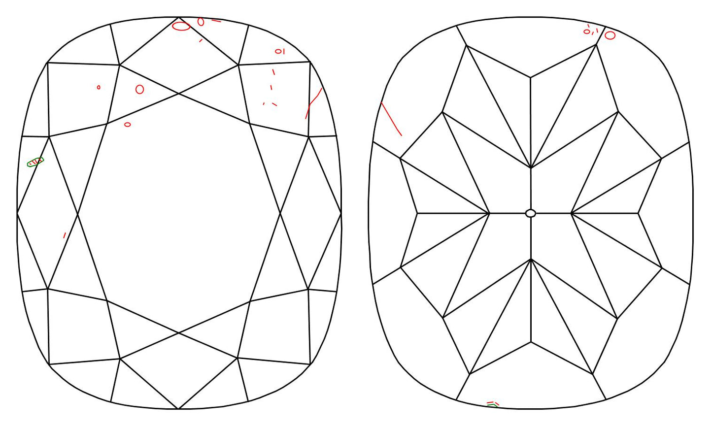 GIA 1.02 F-SI1 Cushion Diamond