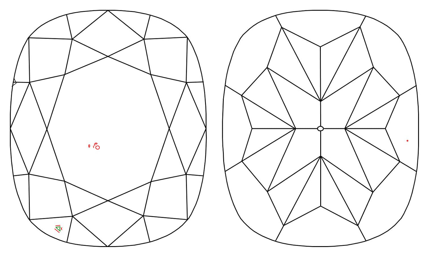 GIA 1 H-VS2 Cushion Diamond