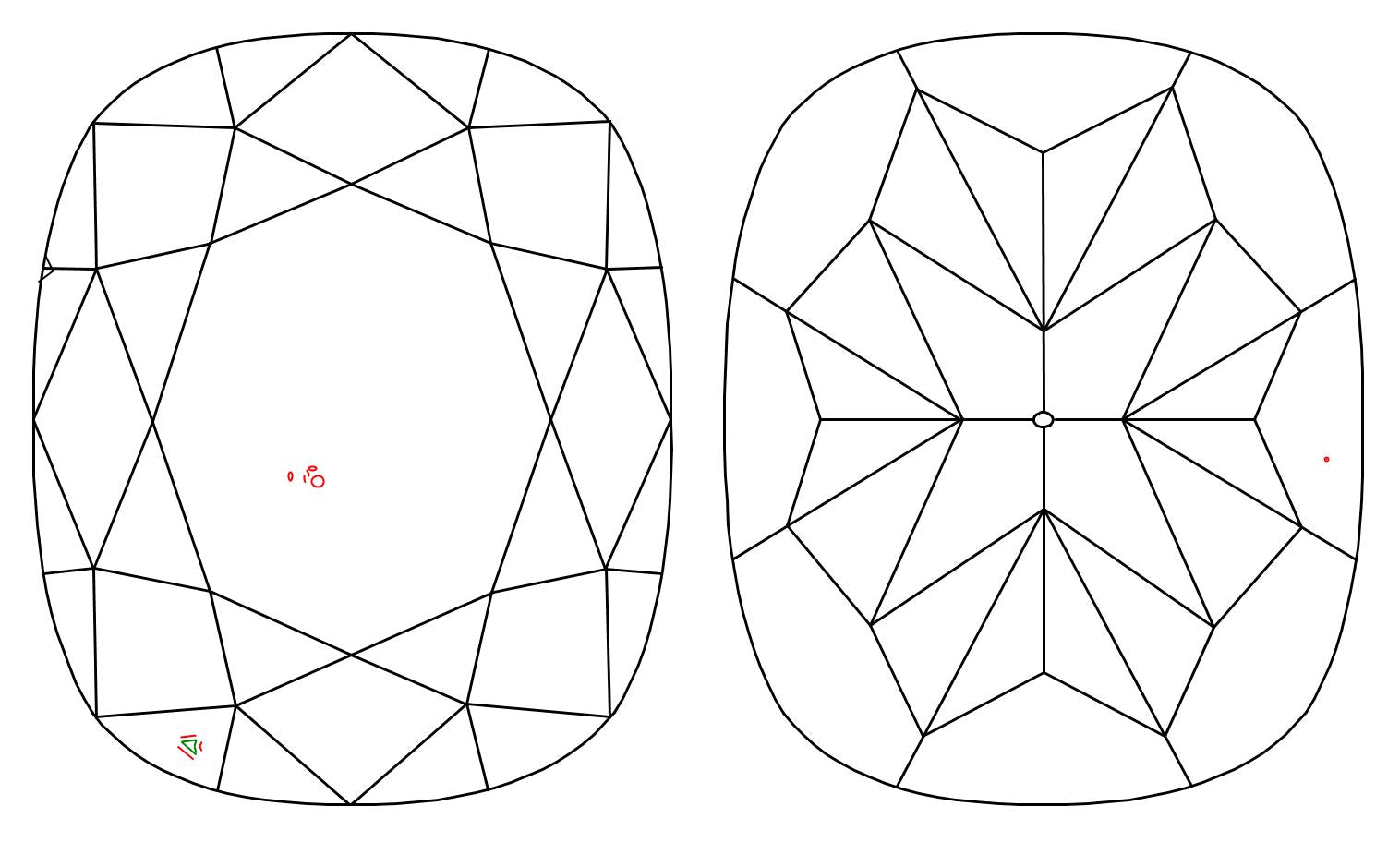 GIA 1 H-VS2 Cushion Diamond