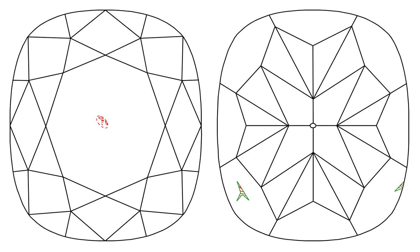 GIA 1.01 I-VS2 Cushion Diamond