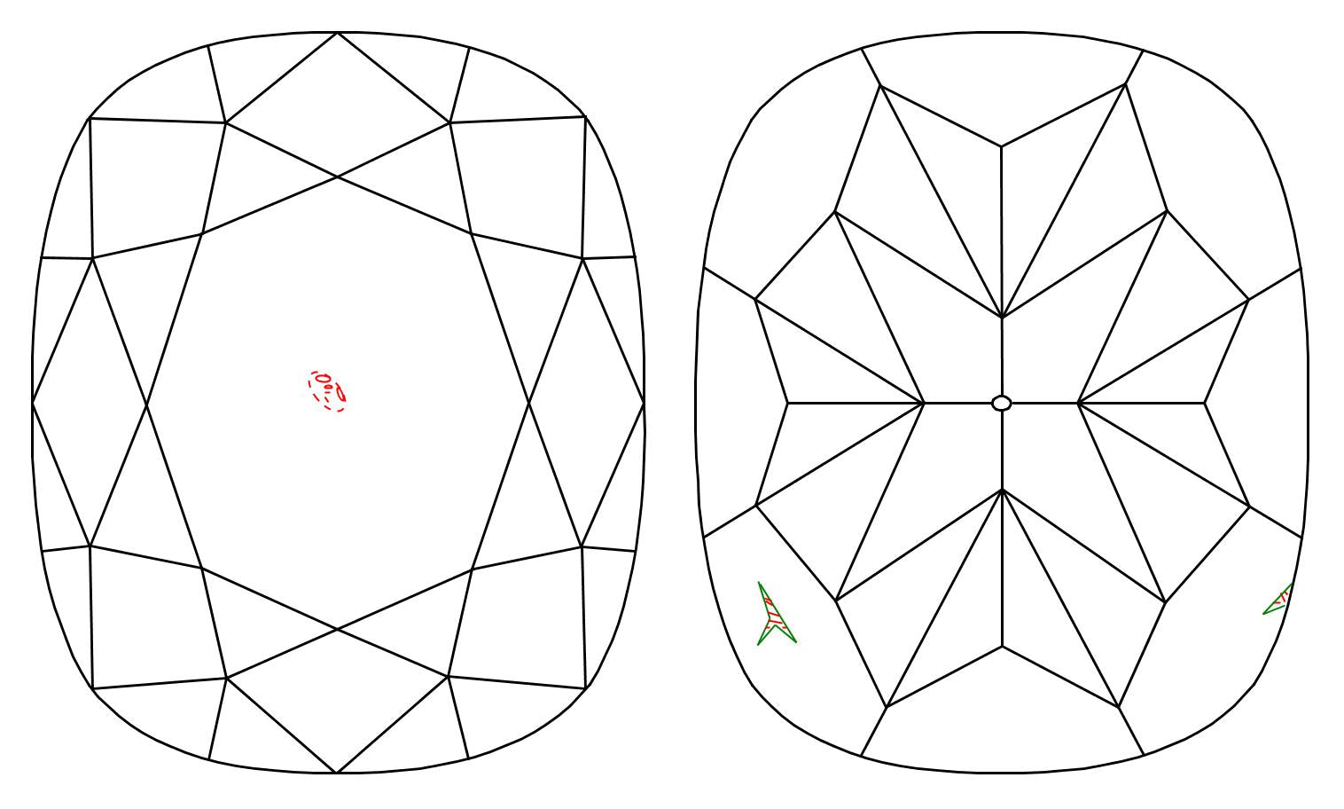 GIA 1.01 I-VS2 Cushion Diamond