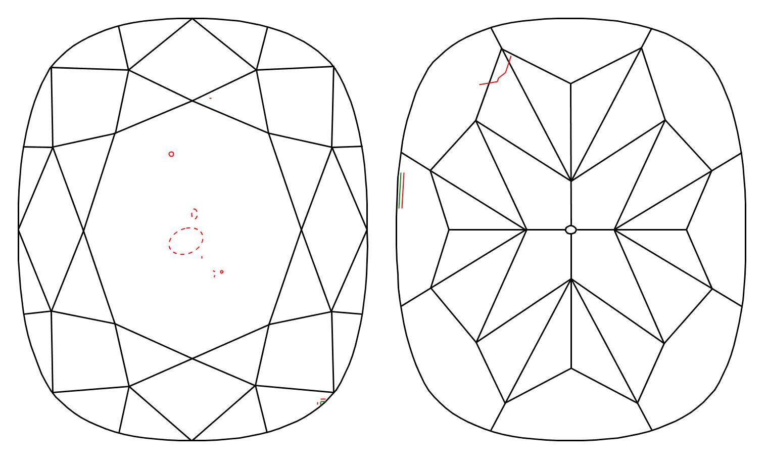 GIA 1.02 J-SI1 Cushion Diamond