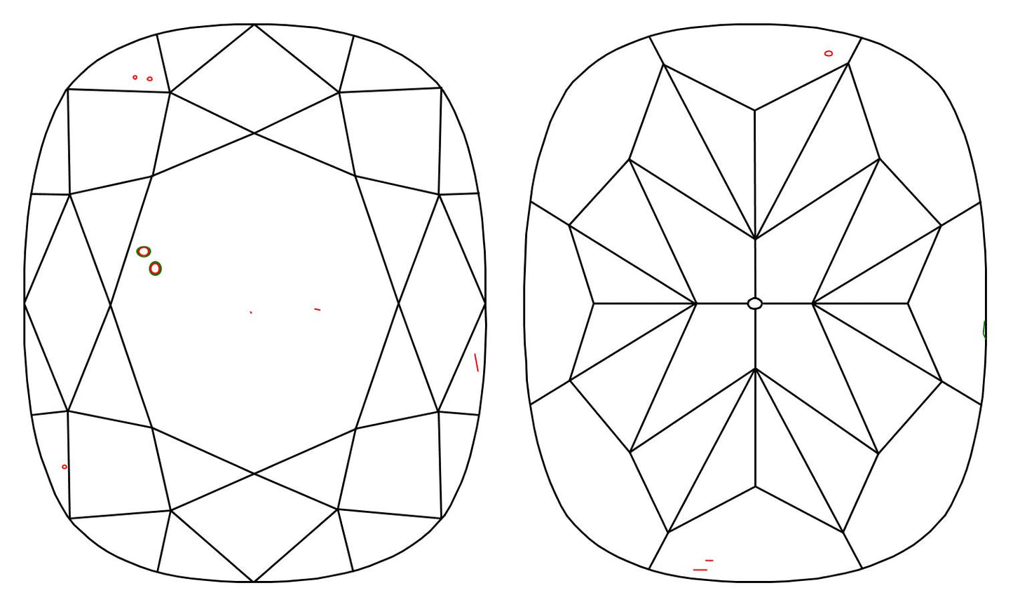GIA 1.01 D-SI1 Cushion Diamond