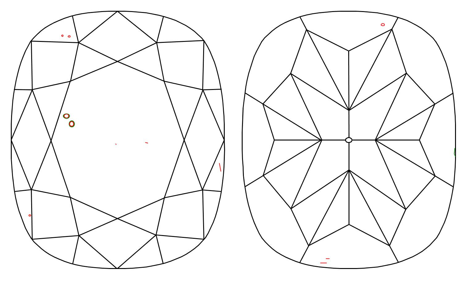 GIA 1.01 D-SI1 Cushion Diamond