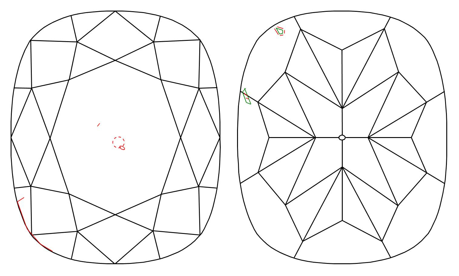 GIA 1.01 E-SI1 Cushion Diamond