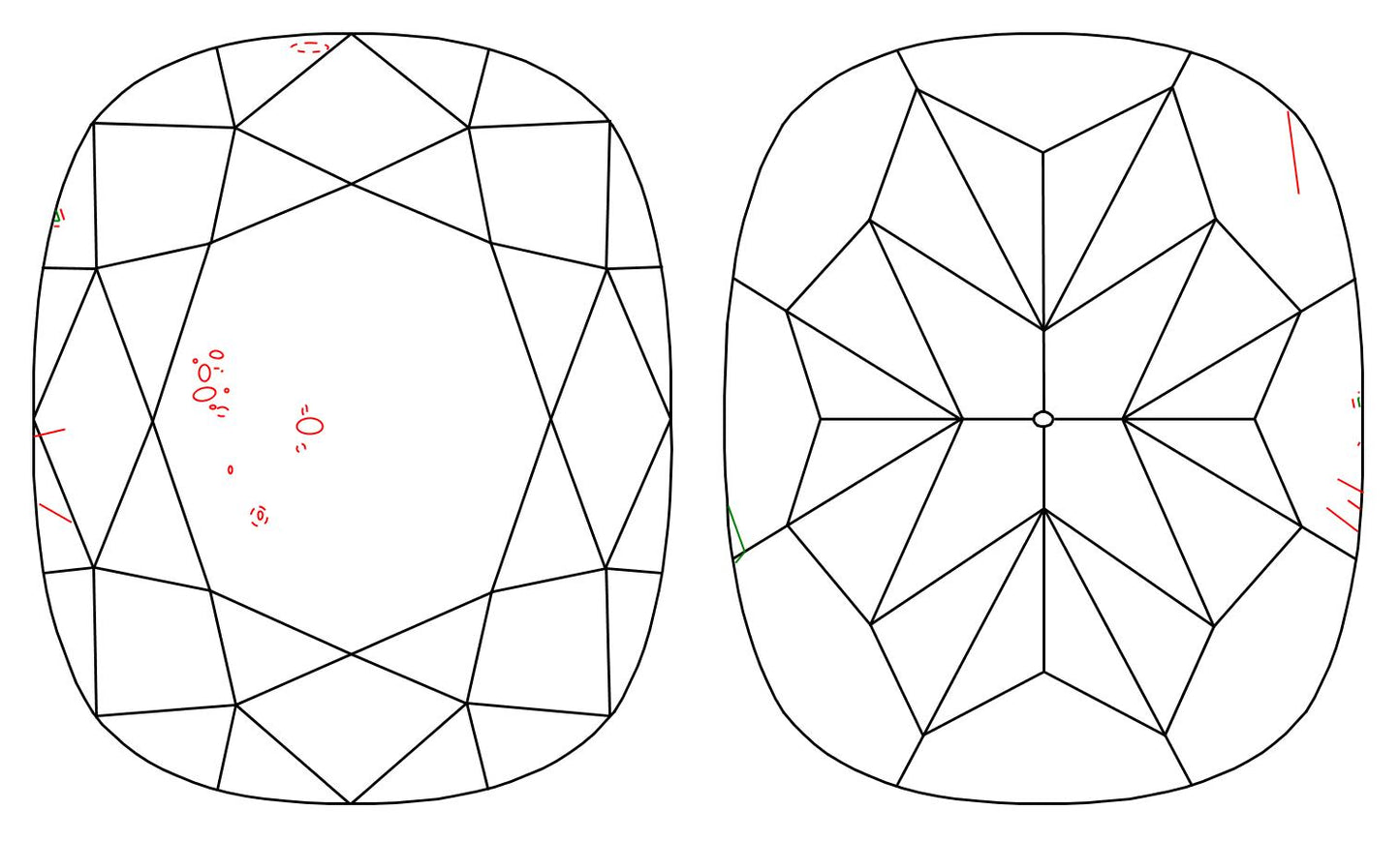 GIA 1.03 E-SI1 Cushion Diamond