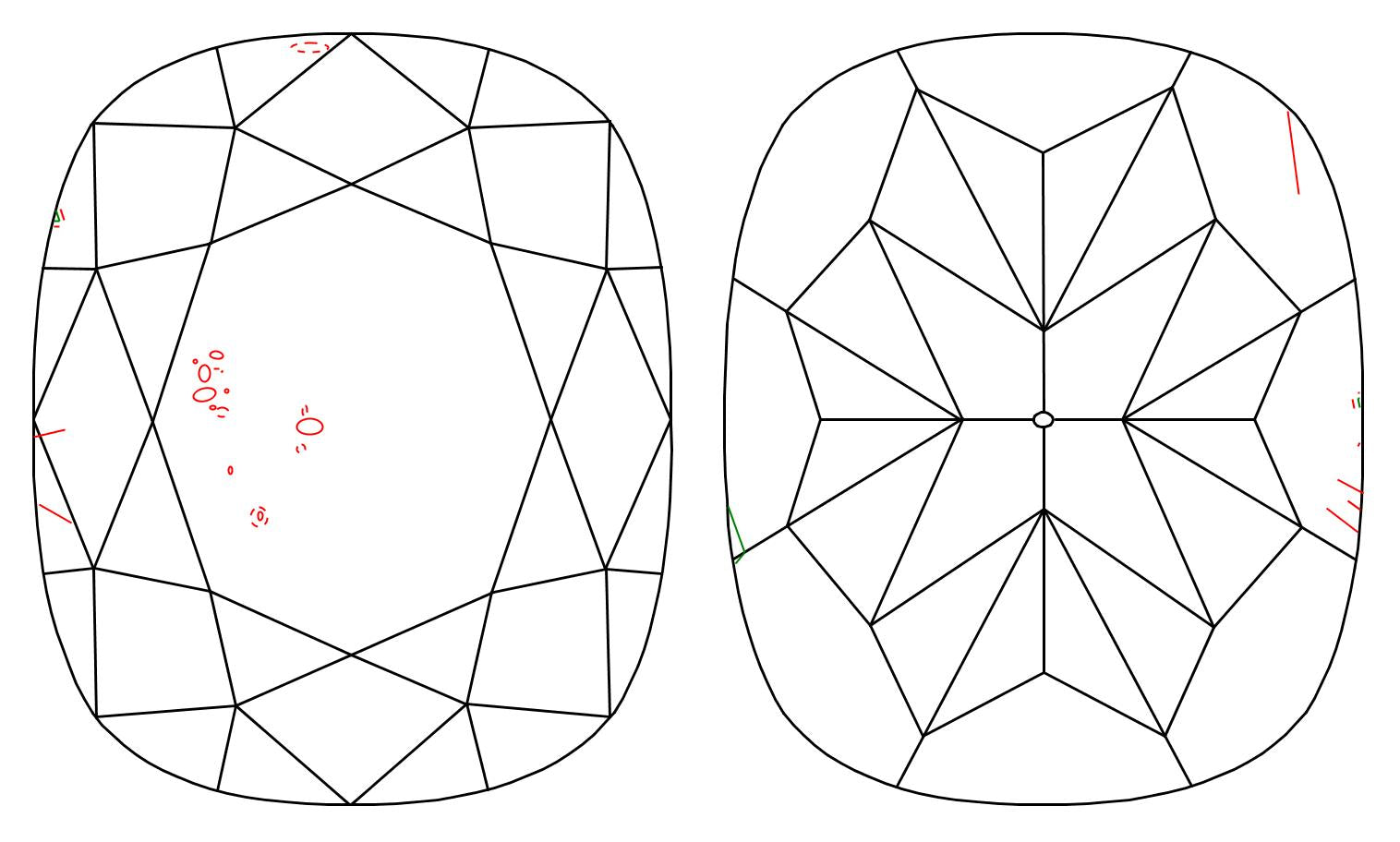 GIA 1.03 E-SI1 Cushion Diamond