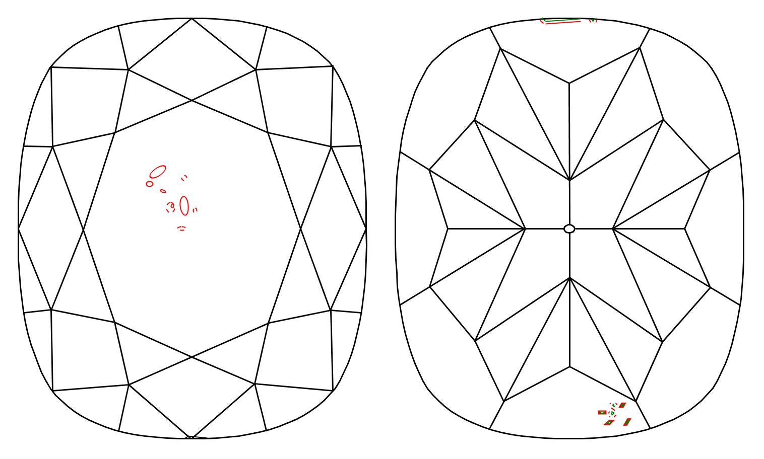 GIA 1.01 G-SI1 Cushion Diamond