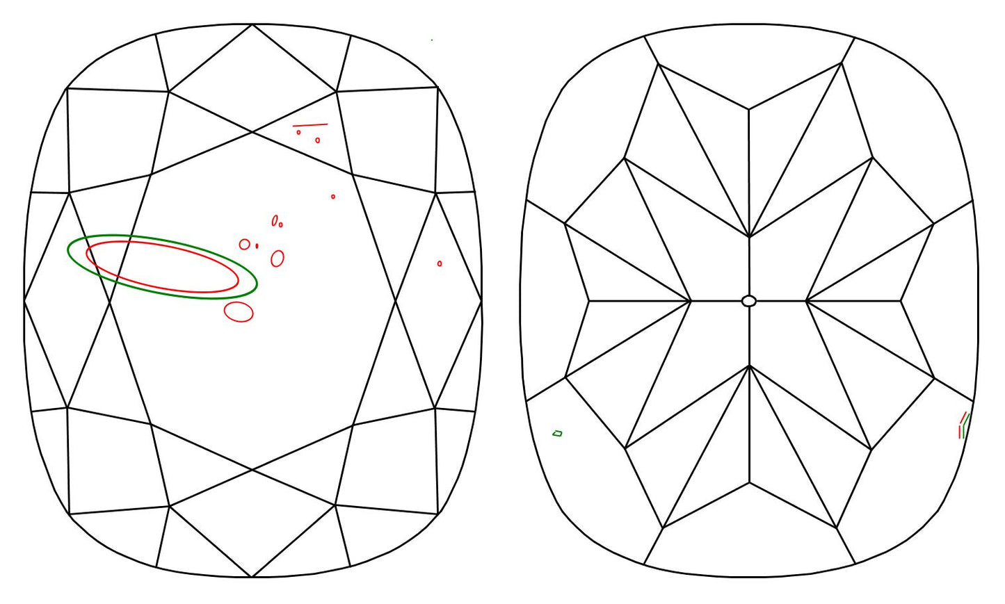 GIA 1.09 F-SI2 Cushion Diamond