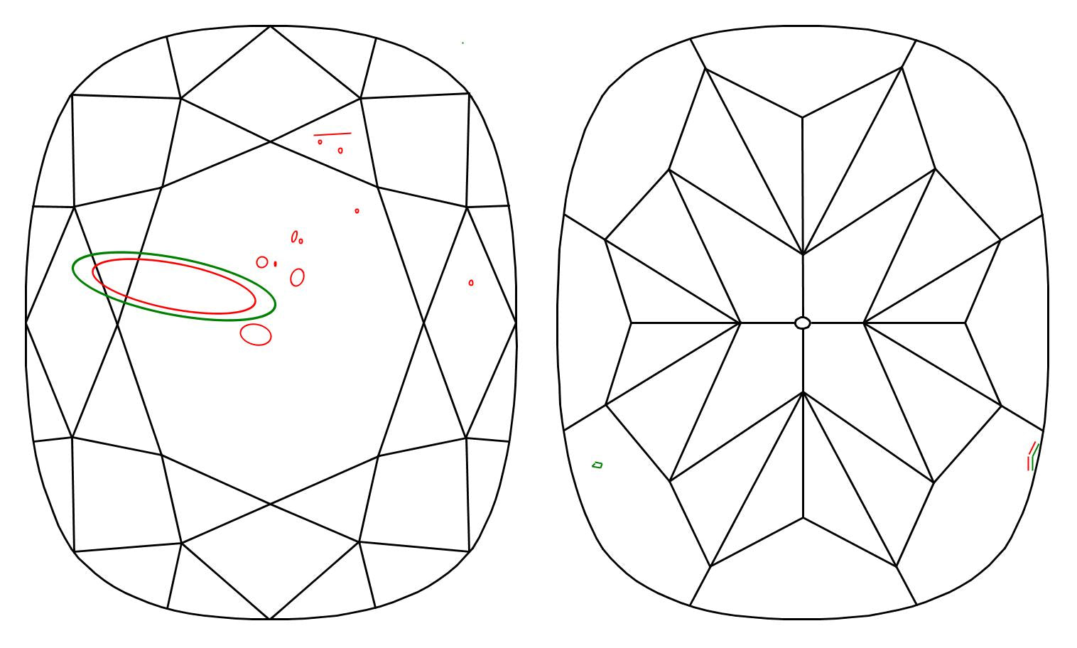 GIA 1.09 F-SI2 Cushion Diamond