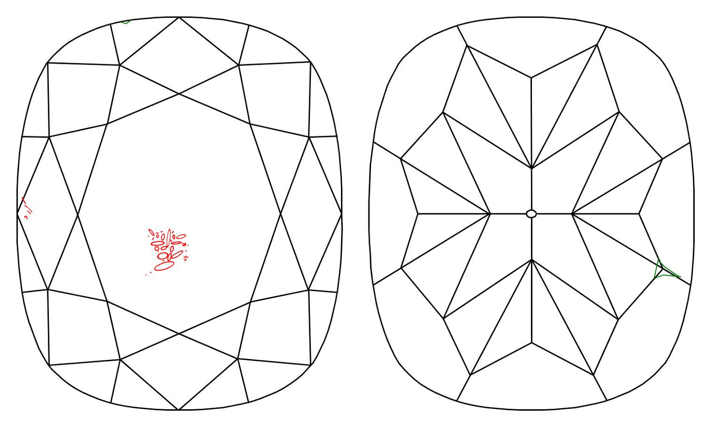 GIA 1 I-SI2 Cushion Diamond