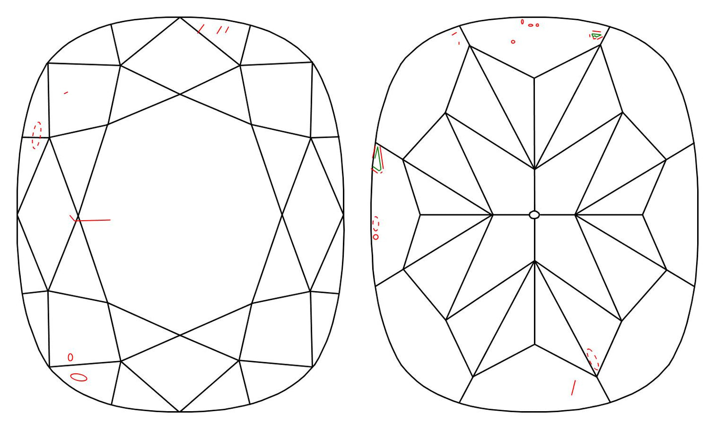 GIA 1 I-SI1 Cushion Diamond