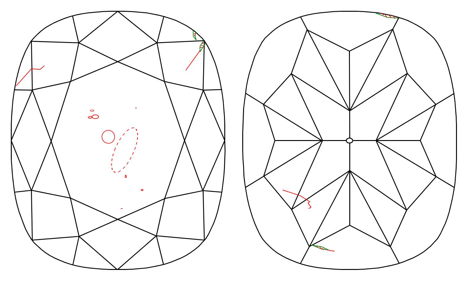 GIA 1 J-SI2 Cushion Diamond