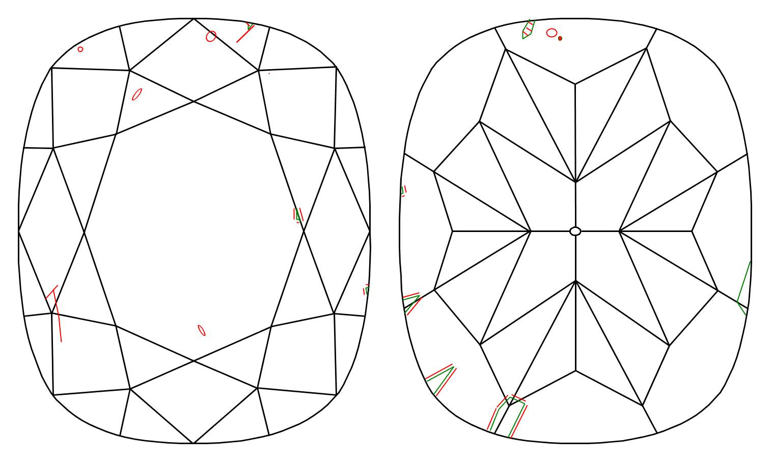 GIA 1.01 I-SI1 Cushion Diamond