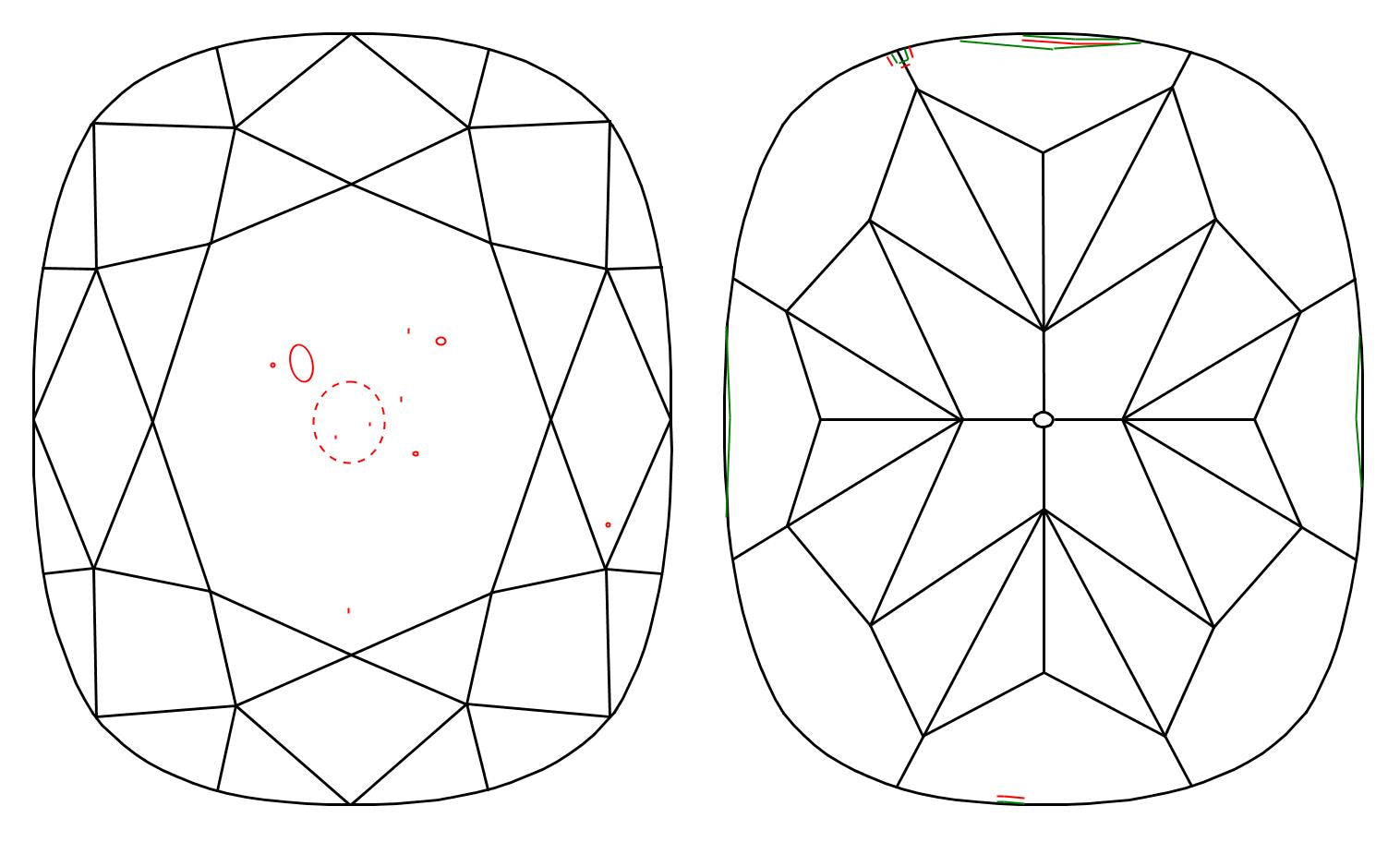 GIA 1.02 J-SI1 Cushion Diamond