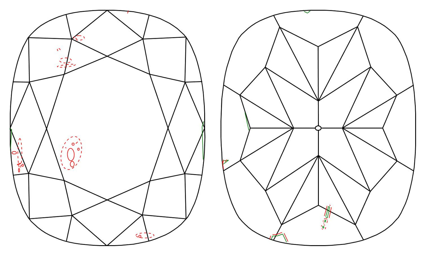 GIA 1.01 F-SI2 Cushion Diamond