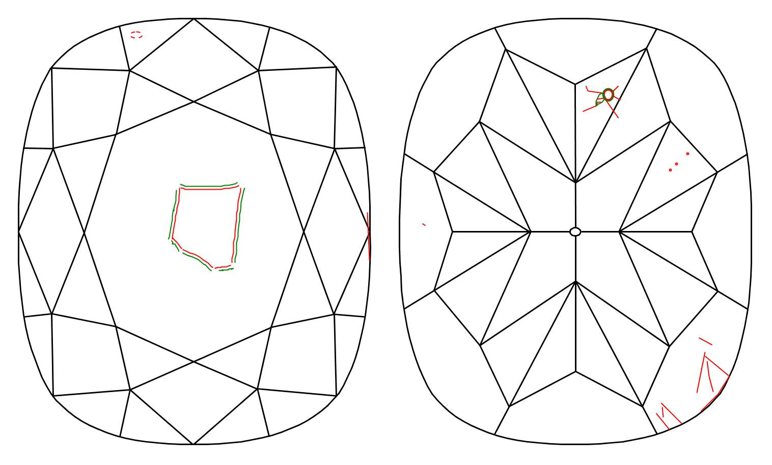 GIA 1.04 J-SI1 Cushion Diamond