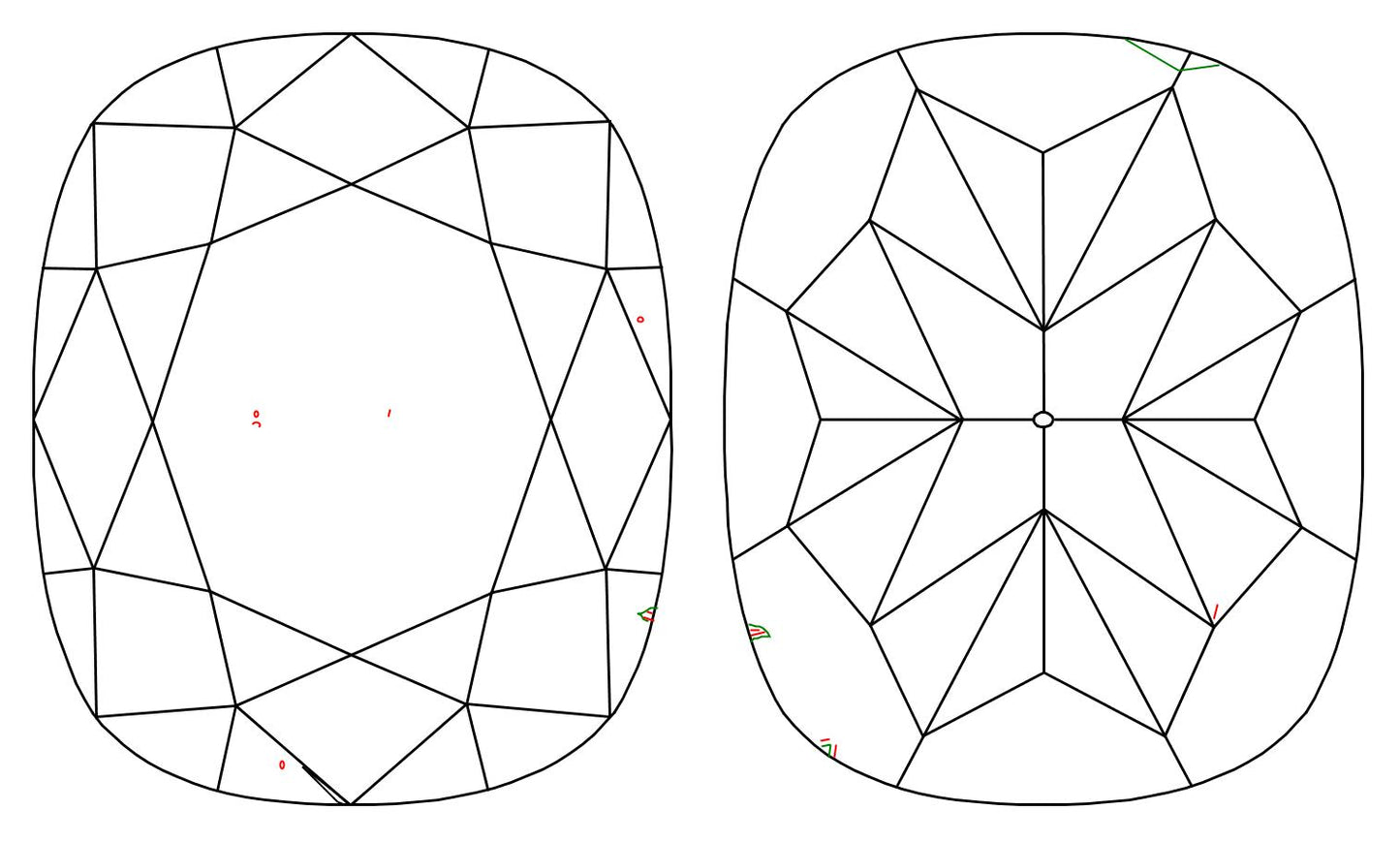 GIA 1 J-VS1 Cushion Diamond