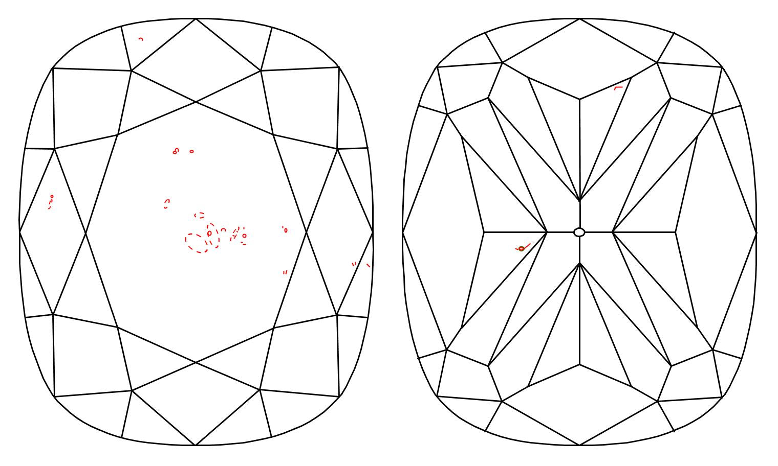 GIA 1.01 I-SI1 Cushion Diamond