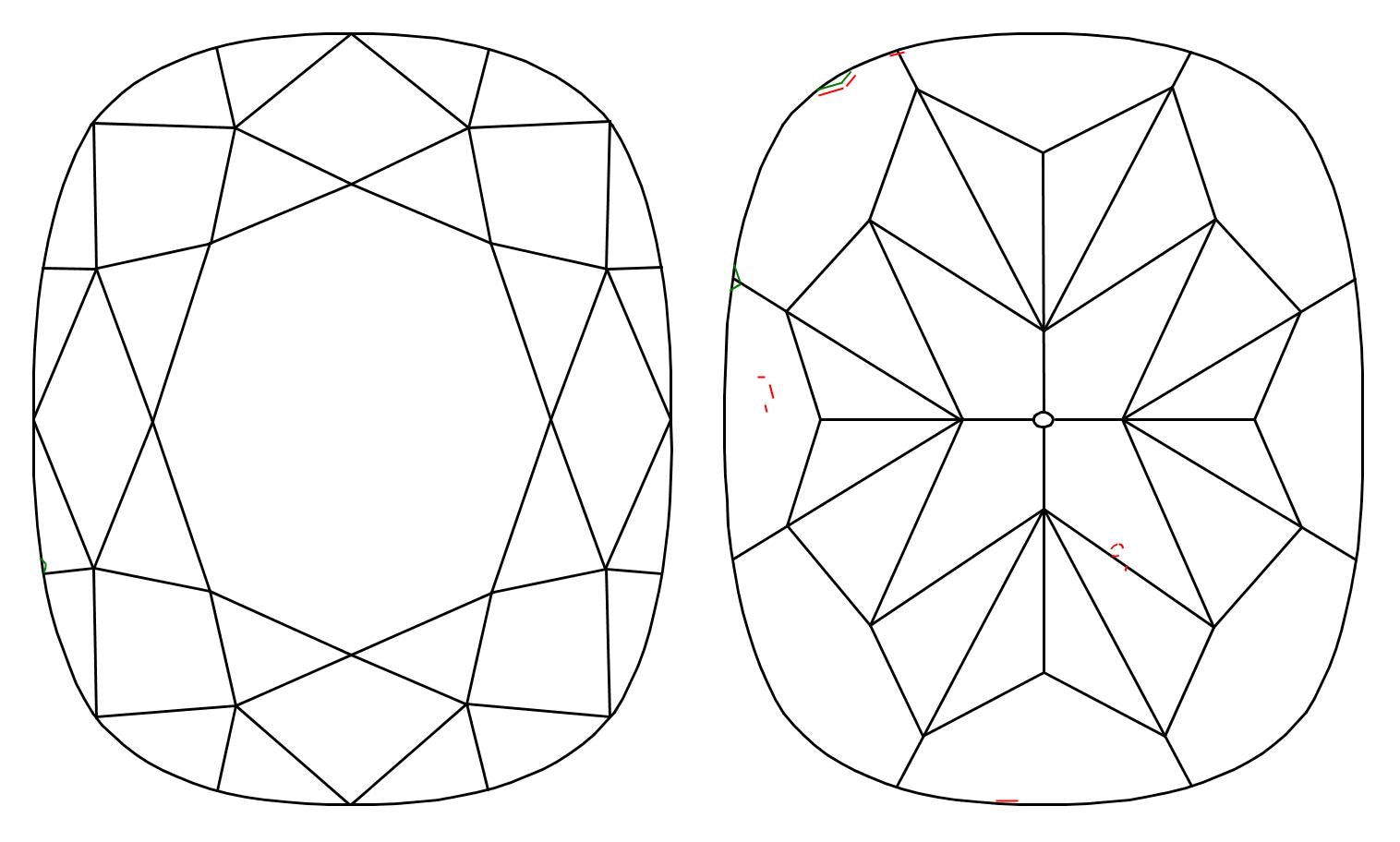 GIA 1.03 H-VVS1 Cushion Diamond