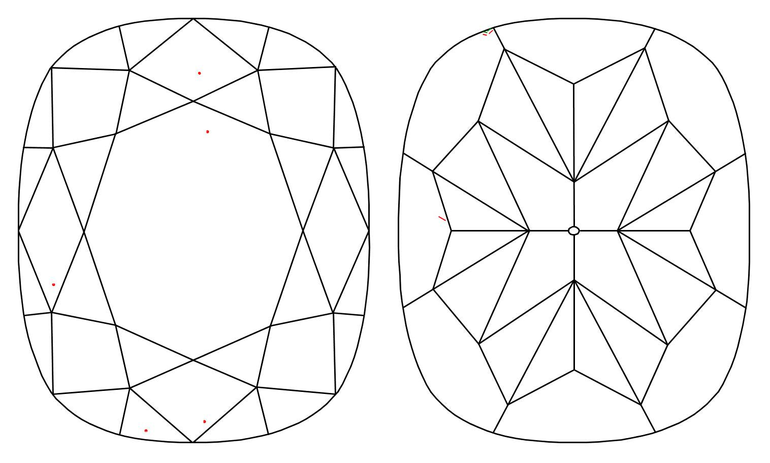 GIA 1 H-VVS2 Cushion Diamond