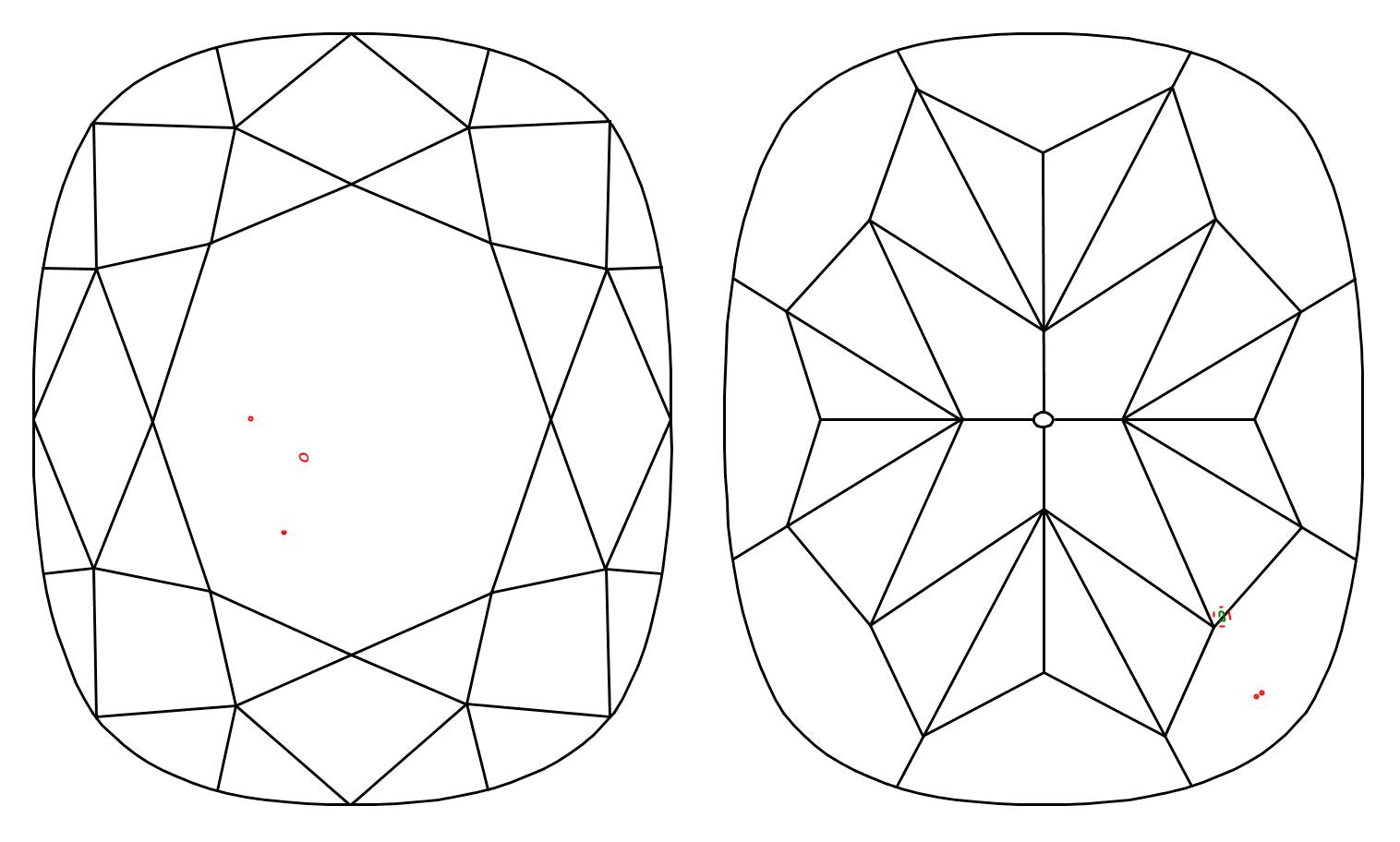 GIA 1 G-VS1 Cushion Diamond