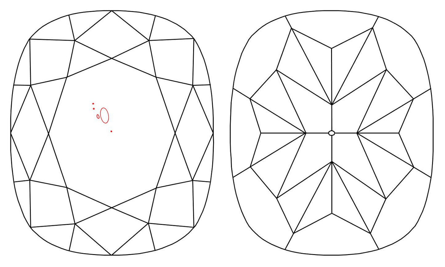 GIA 1.03 E-SI1 Cushion Diamond