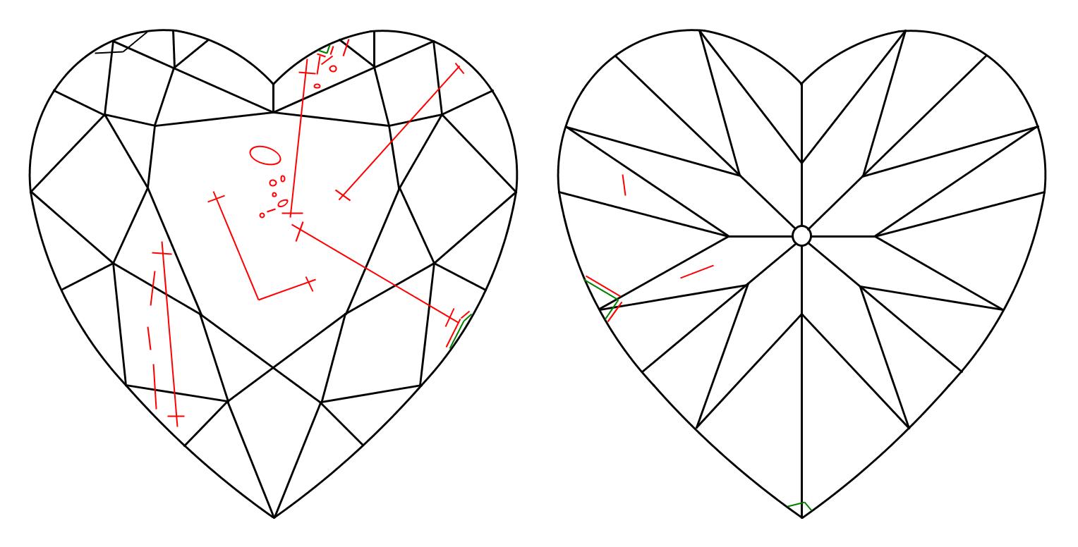 GIA 1.5 I-SI2 Heart Diamond