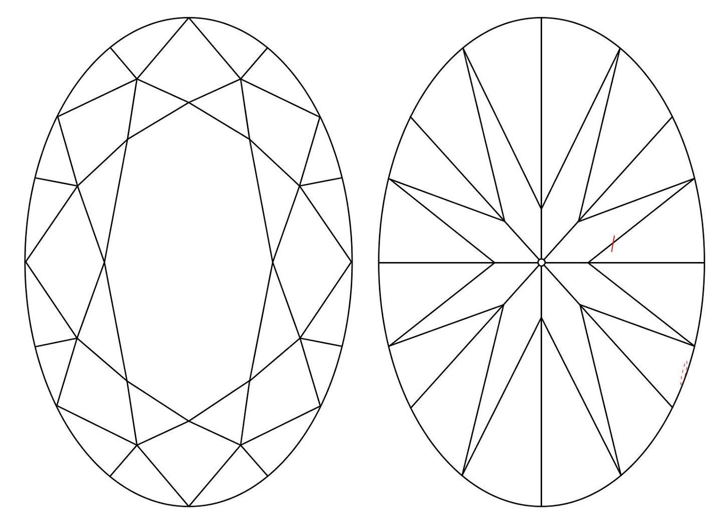GIA 8.53 I-VVS2 Oval Diamond