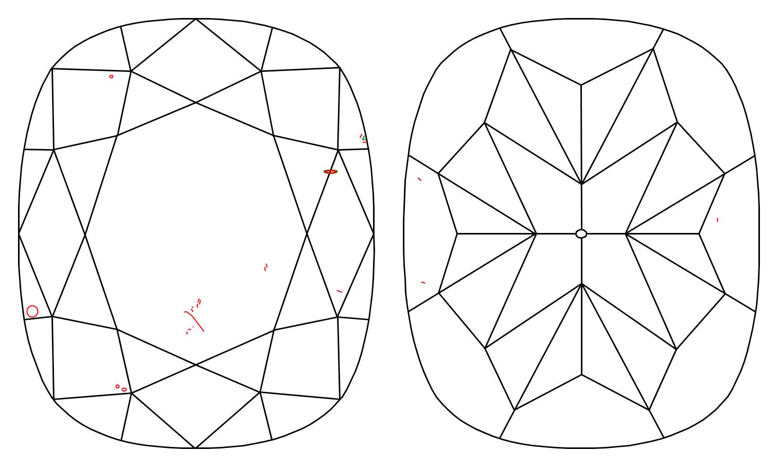 GIA 2.01 H-VS2 Cushion Diamond