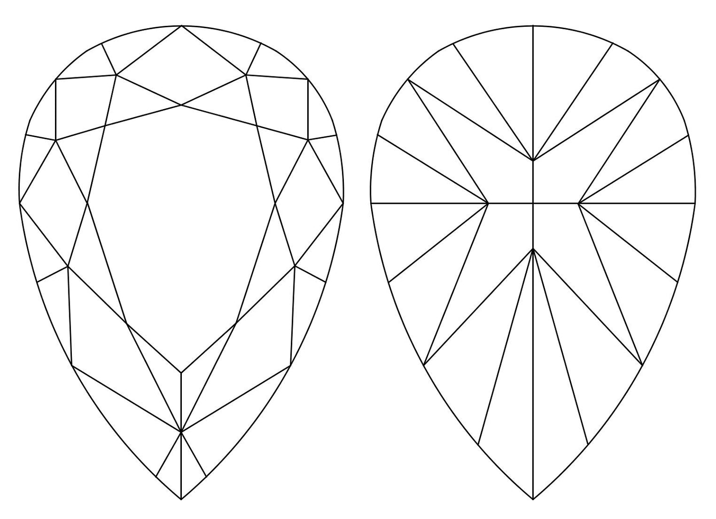 GIA 8.02 F-IF Pear Diamond