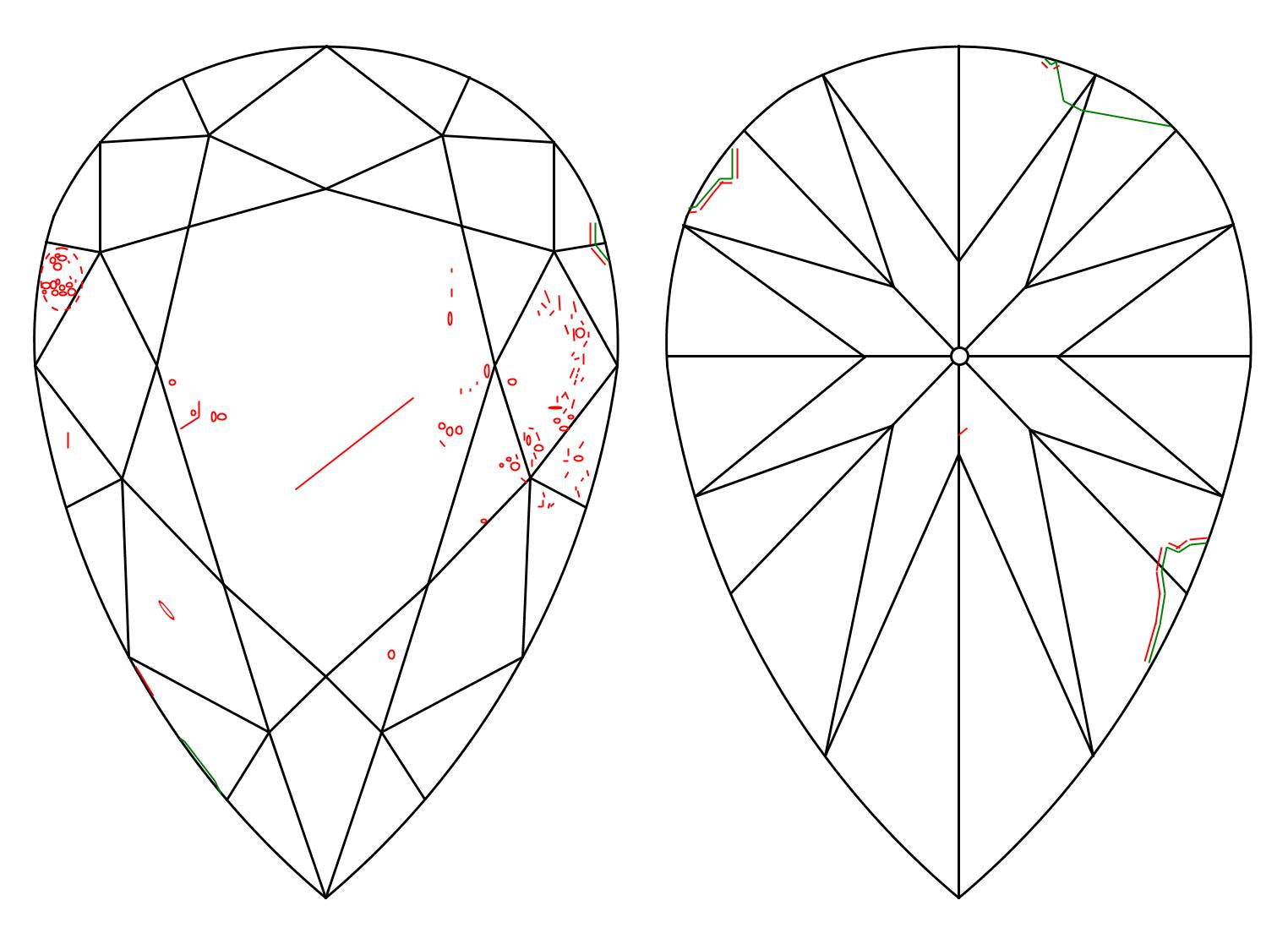 GIA 1.5 I-SI2 Pear Diamond