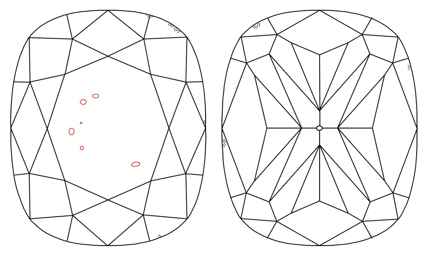 GIA 1.51 E-SI2 Cushion Diamond