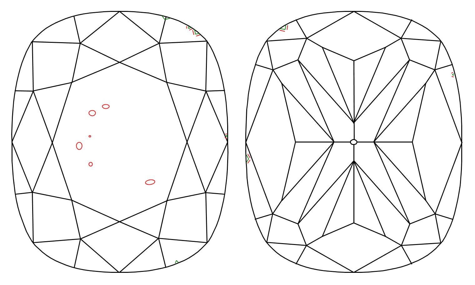 GIA 1.51 E-SI2 Cushion Diamond