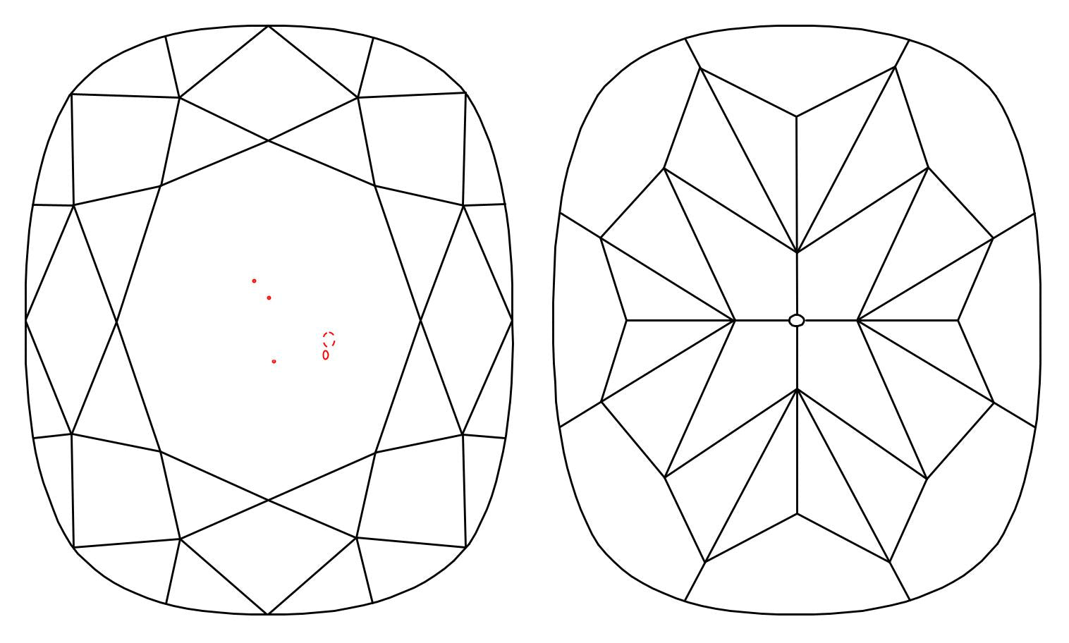 GIA 1 J-VS1 Cushion Diamond