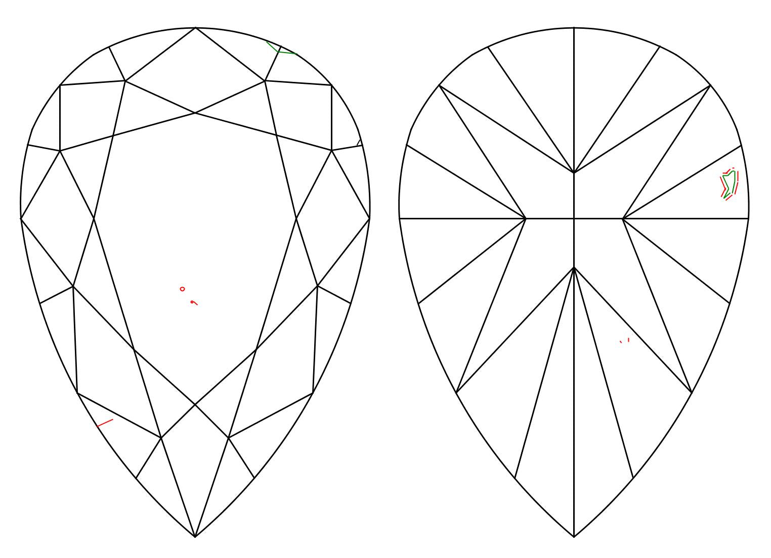 GIA 1.45 W-X-VS2 Pear Diamond