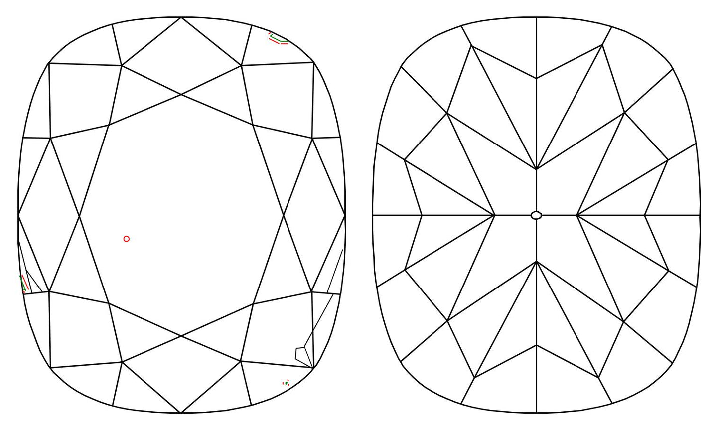 GIA 9.02 U-V-VS2 Cushion Diamond