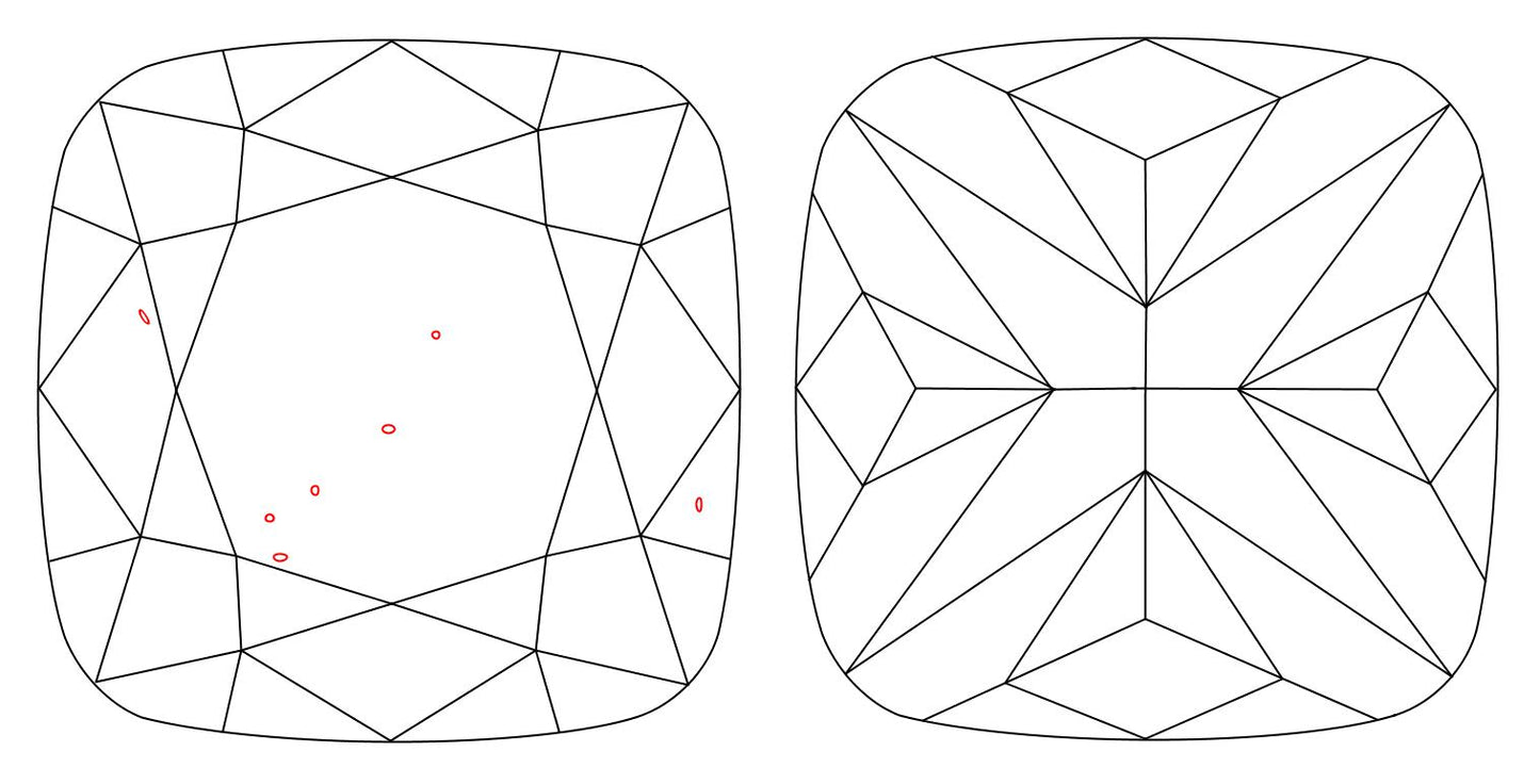 GIA 1.03 I-VS2 Cushion Diamond
