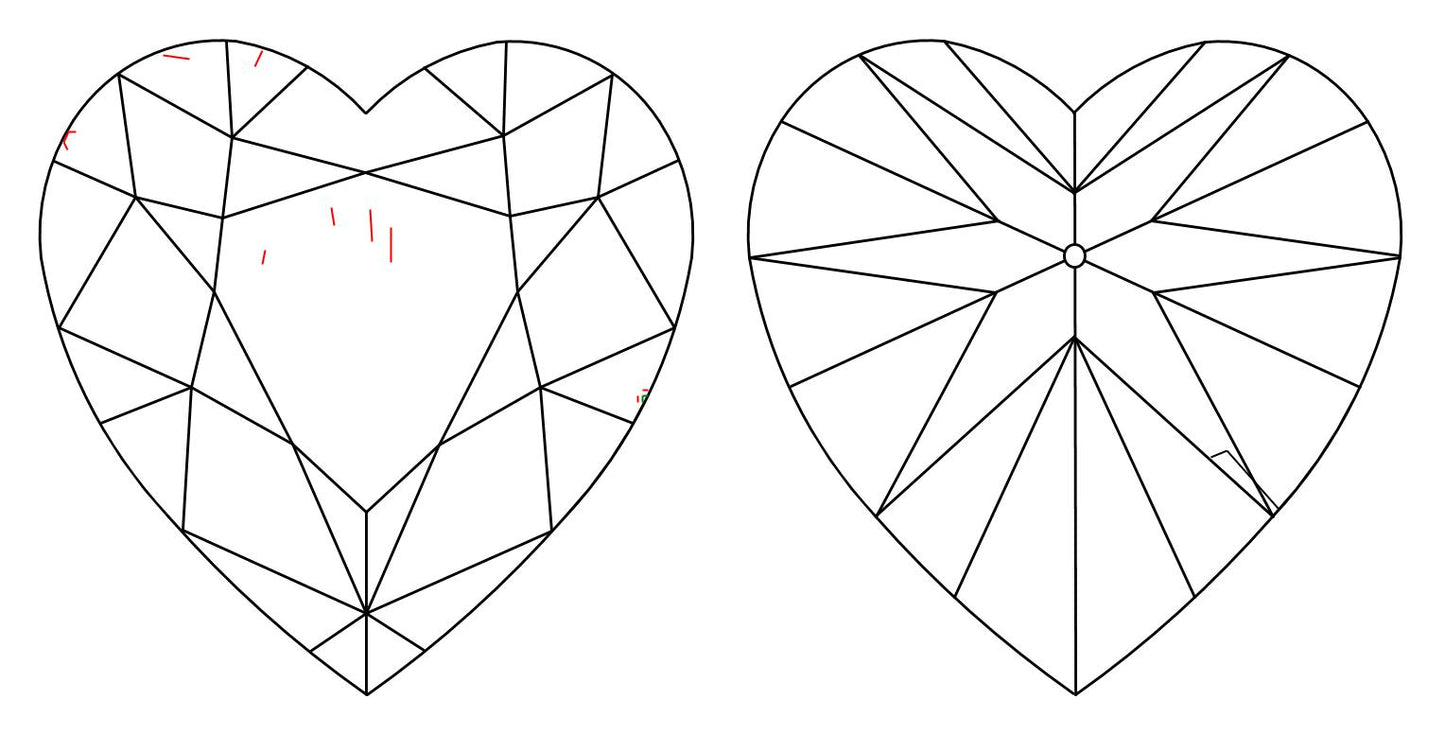 GIA 0.74 F-VS2 Heart Diamond