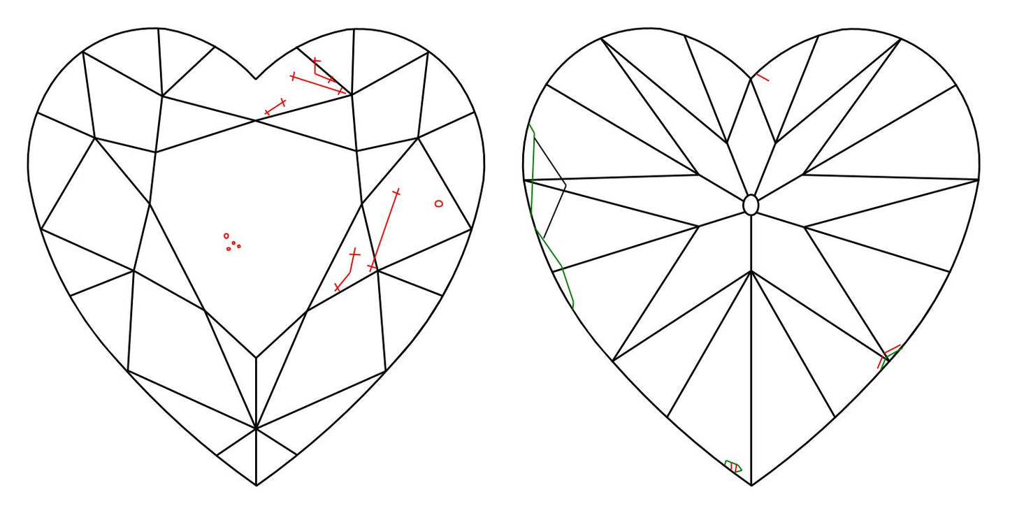 GIA 0.76 E-VS2 Heart Diamond