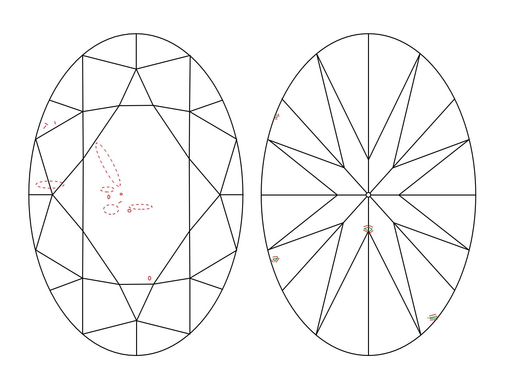 GIA 1 G-VS2 Oval Diamond