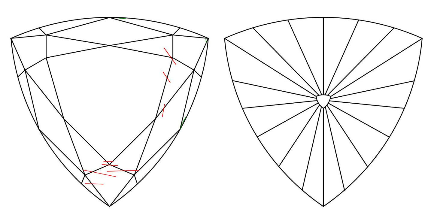 GIA 0.22 Fancy Intense Yellow-SI1 Triangle Diamond