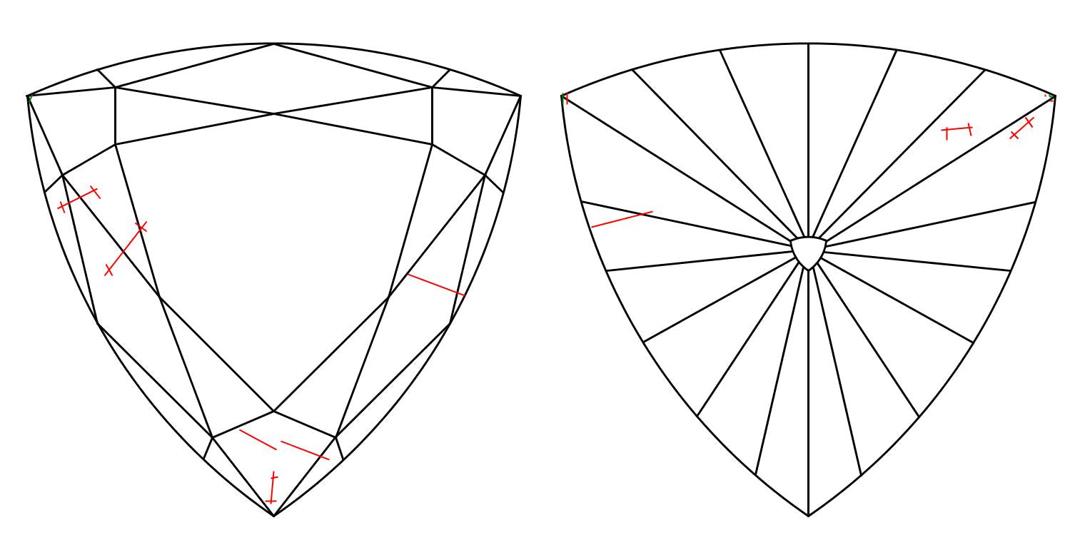 GIA 0.2 Fancy Intense Yellow-SI2 Triangle Diamond