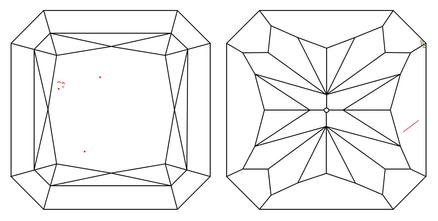 GIA 1.02 W-X-VS1 Radiant Diamond