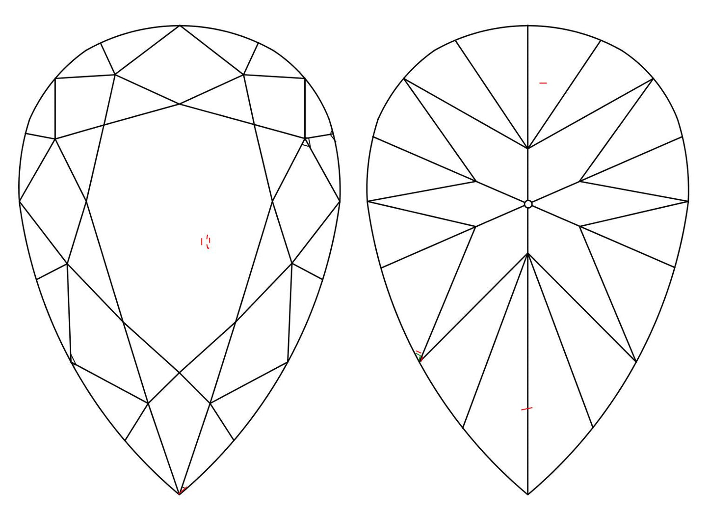 GIA 0.47 D-VS1 Pear Diamond