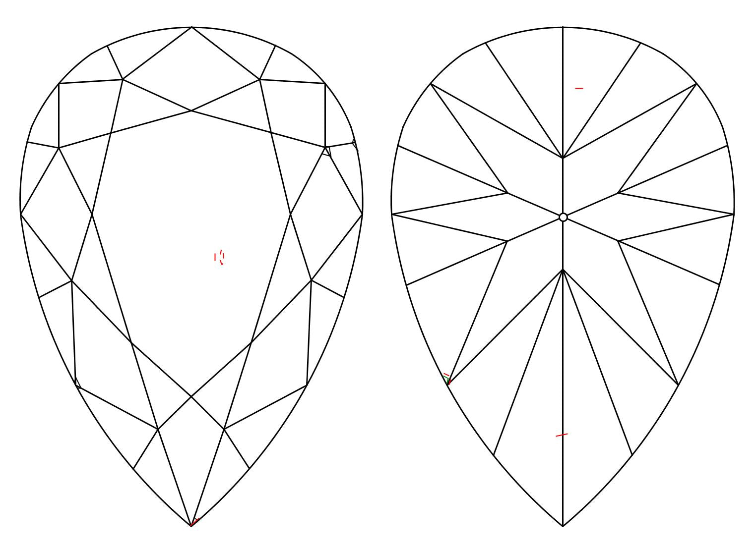 GIA 0.47 D-VS1 Pear Diamond