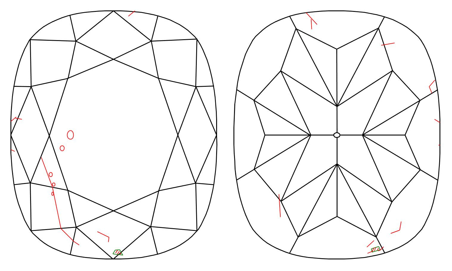 GIA 1.74 N-SI2 Cushion Diamond