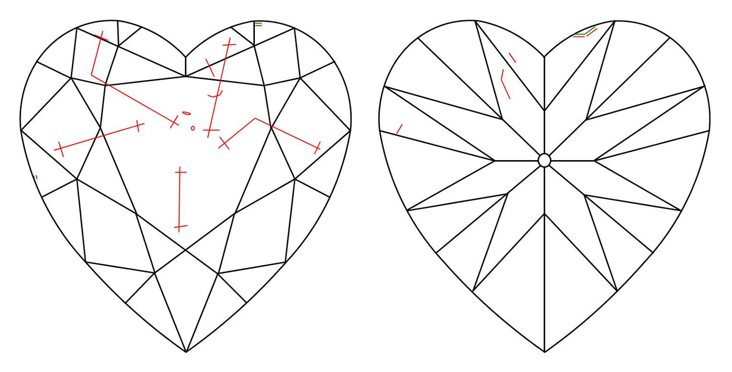 GIA 1.6 H-SI2 Heart Diamond